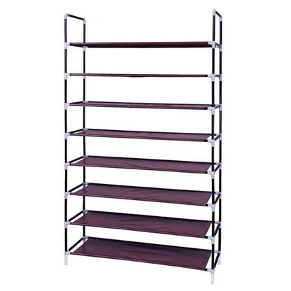 RONSHIN 8 Layers Shoe Rack 100cm Brown