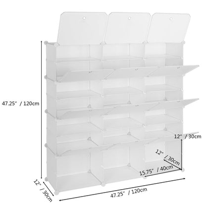 RONSHIN 7-tier 21-grid Storage Shoe Cabinet Shoe Rack Organizer