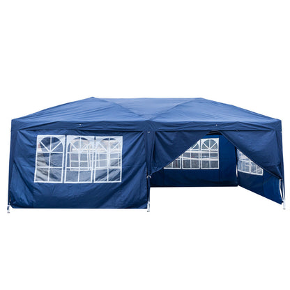 THBOXES 3x6m 4 Window Practical Waterproof Folding Tent Sunscreen Windproof Easy Set up Large Family Tents