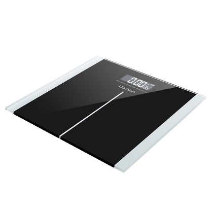 DSSTYLES Weight Scale 180kg 6mm Thickness Square 28*28cm Black