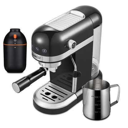 GEEK CHEF 1.4L Espresso Machine Coffee Maker Stainless Steel