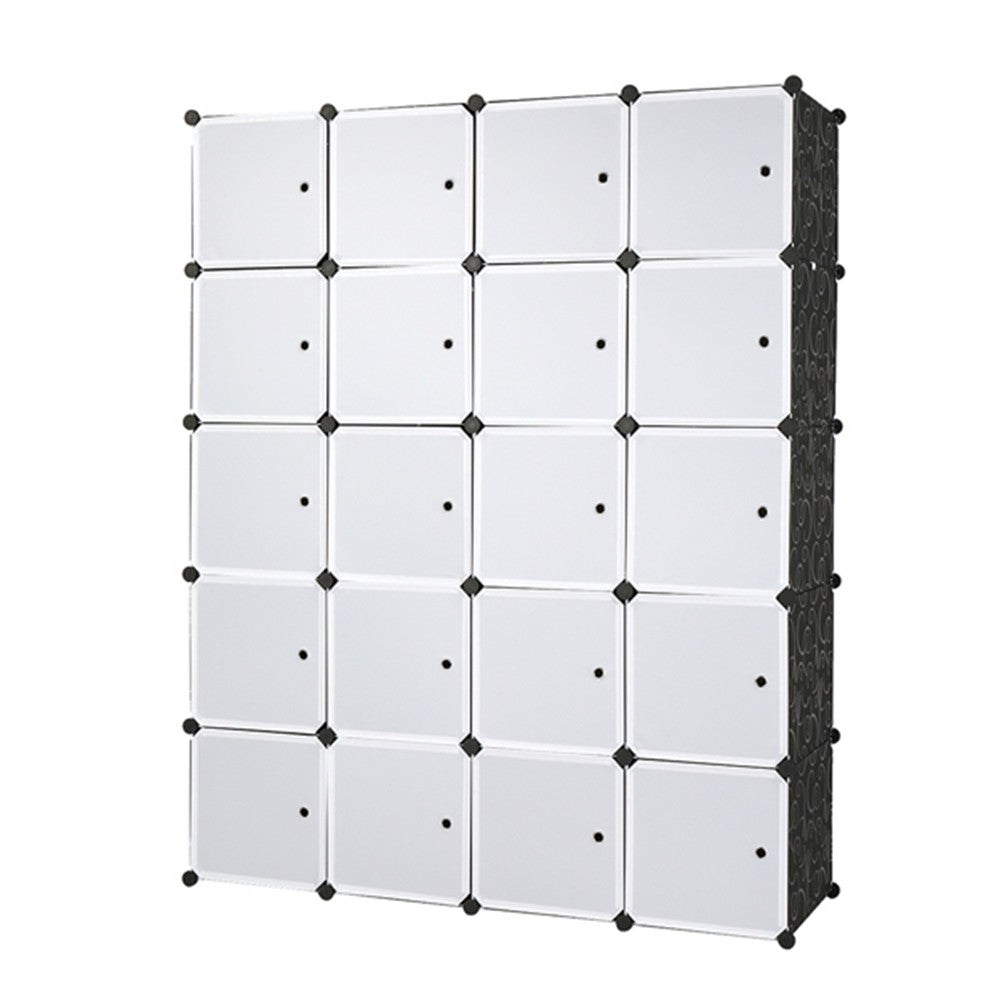 AMYOVE 5 Layer 20 Cube Organizer 142*47*178cm DIY Assemble Cabinet