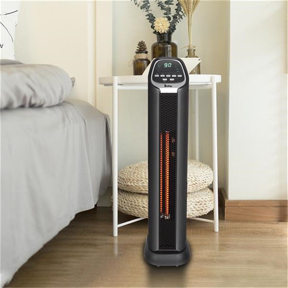 ZOKOP Digital Slim Space Heater 1500W with Two Heat Settings Black