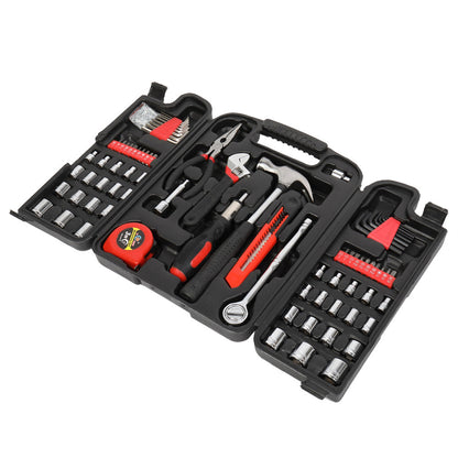 RONSHIN 186pcs Household Repair Tool Set Black Red