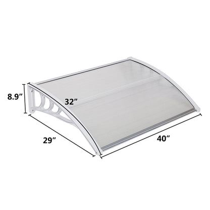 RONSHIN 100x80 Household Door Window Rain Cover Eaves Canopy Mini Shelter