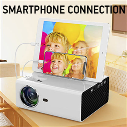 RONSHIN Hifi Video Projector Low Noise Home Mini Pico Projector White