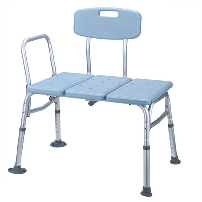 ALICIAN Bathroom Safety Shower Chair 10-level Height Adjustable Blue