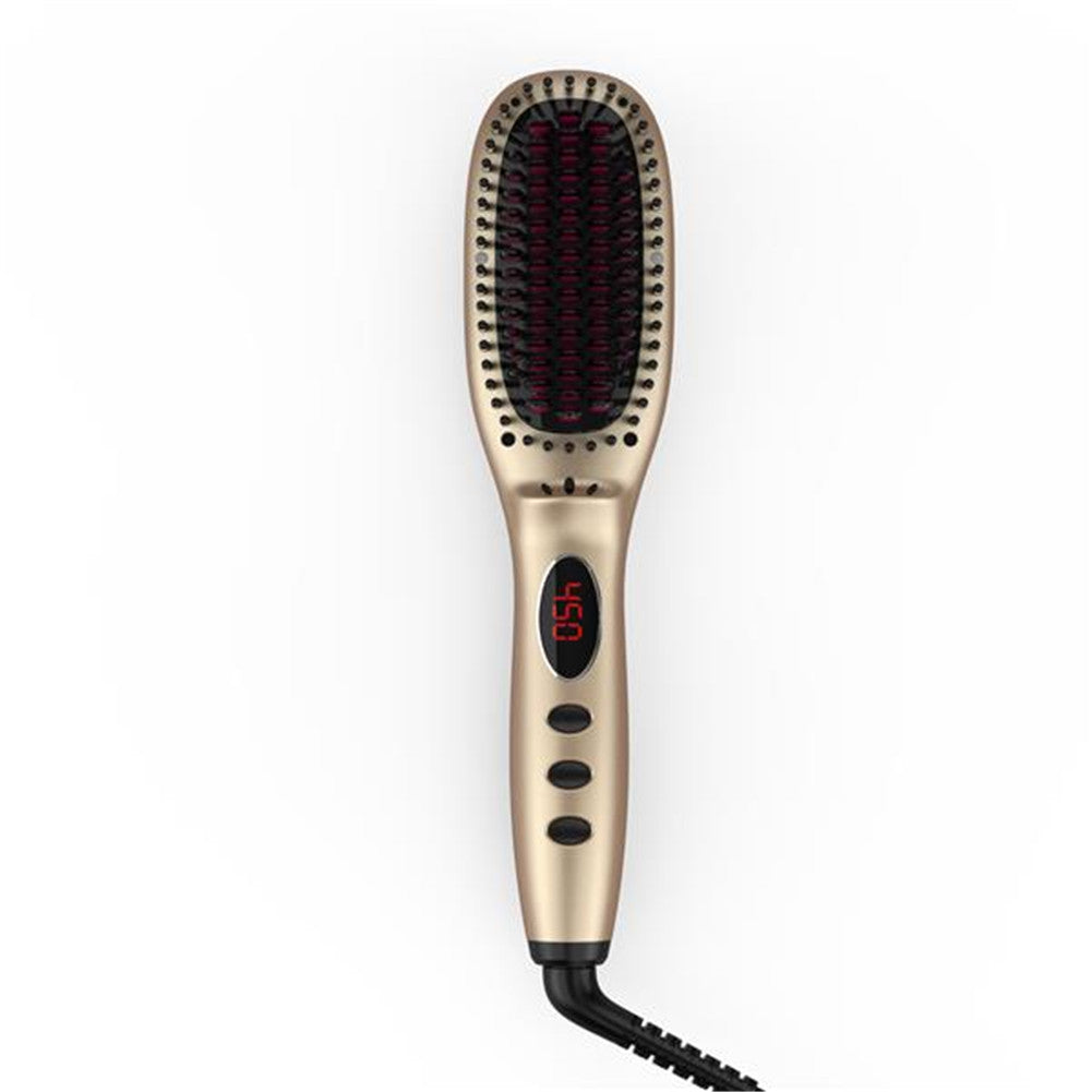 RONSHIN Rapid Heating Hair Straightener Brush Ceramic Heated Electric Comb