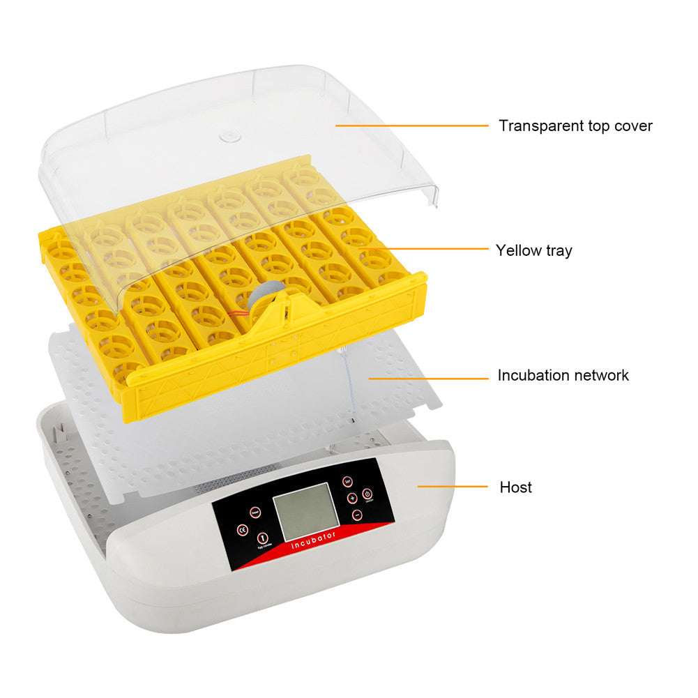 DISHYKOOKER Automatic Incubator 42 Eggs Incubator White