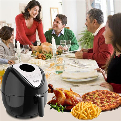 ZOKOP 5.6QT Air Fryer Shelf Food Clip Set Black