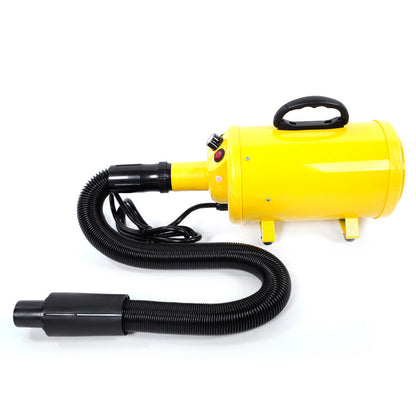 BEESCLOVER 2800W Pet Hair Dryer Frequency Conversion Blower for Dog Yellow