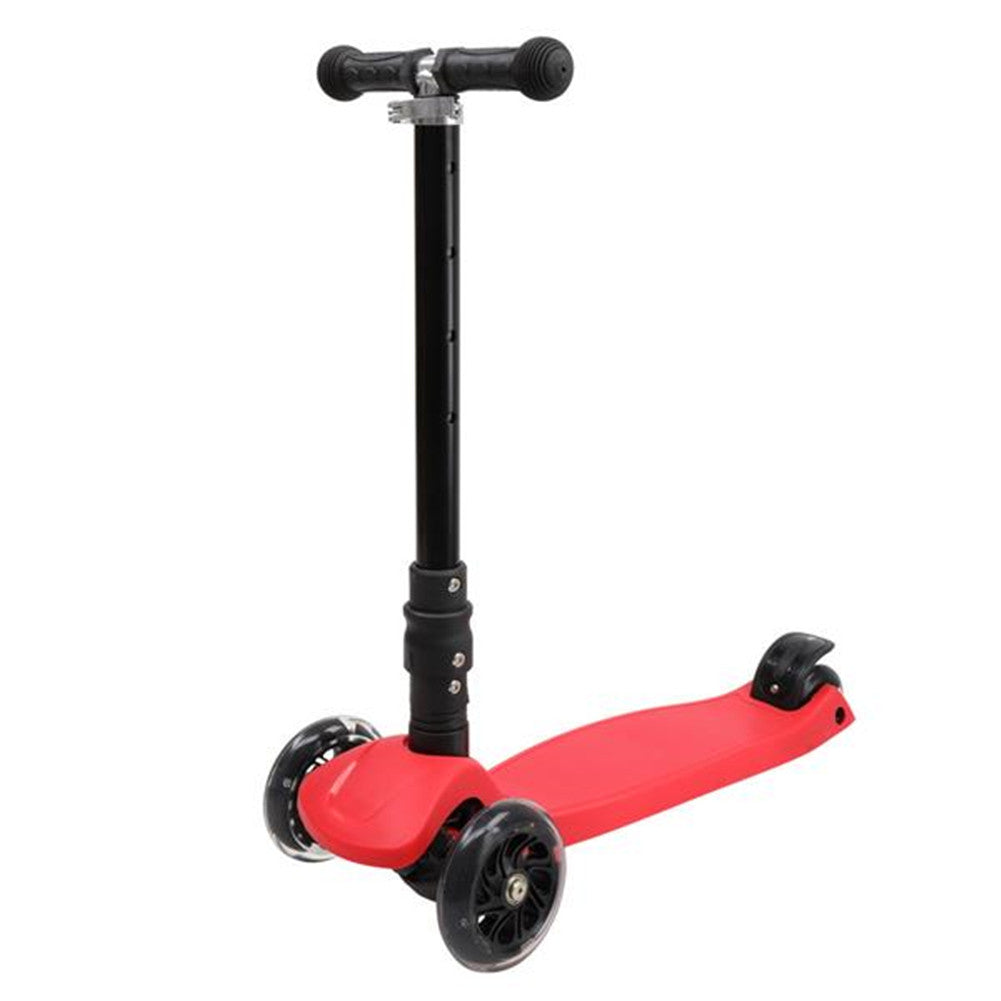 YIWA 3-wheeled Toddler Kids Scooter Foldable Height Adjustable Red