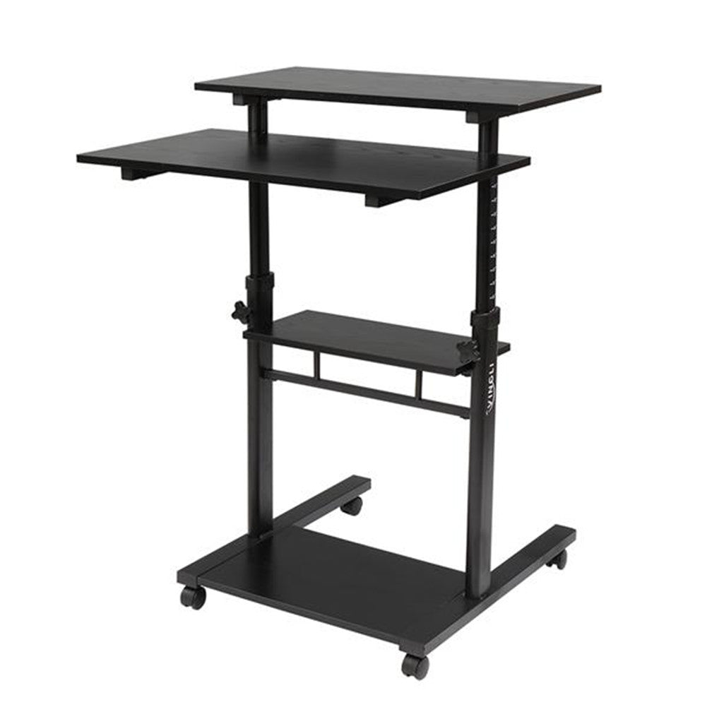 AMYOVE Standing Lifting Computer Table Height Adjustable Laptop Black