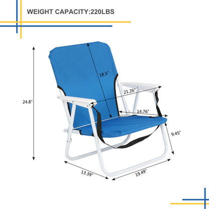 ALICIAN Beach Chair Seat Chair for Outdoor Beach 48.5*44*75cm Blue