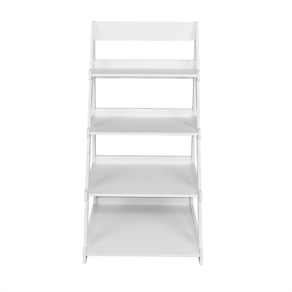 ALICIAN 4-tier Plant Stands Ladder Style Waterproof Corner Plant Shelf White