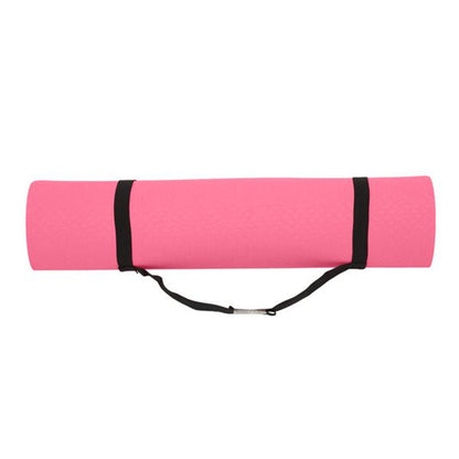 DSSTYLES TPE Yoga Mat 183*61*6cm Non-slip Gym Pad Pink