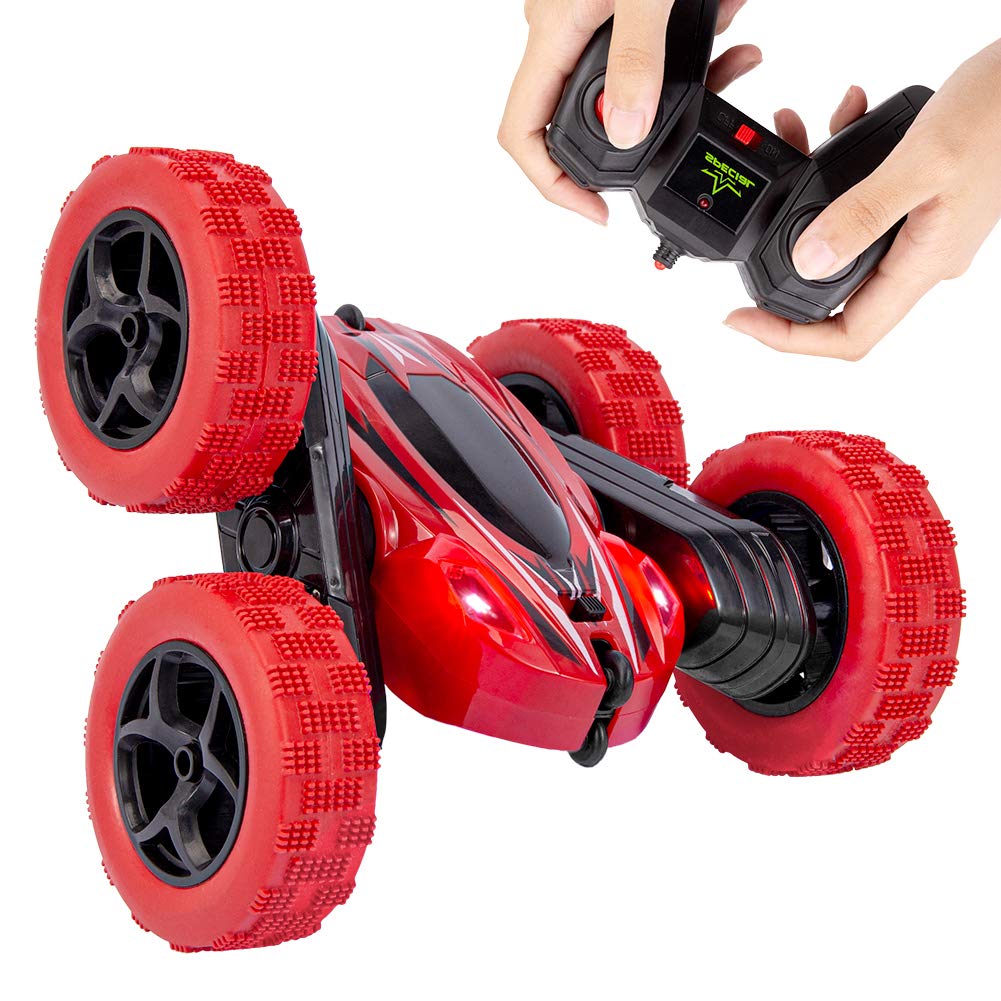 Remote Control Car RC Stunt Car Toy, Double Sided 360隆茫Rotating Tumbling Rechargeable Car, High Speed 2.4Ghz Remote Control Race Car, 4WD Off Road Vehicle, 3D Deformation Car 1:24, Great Gift for Kids