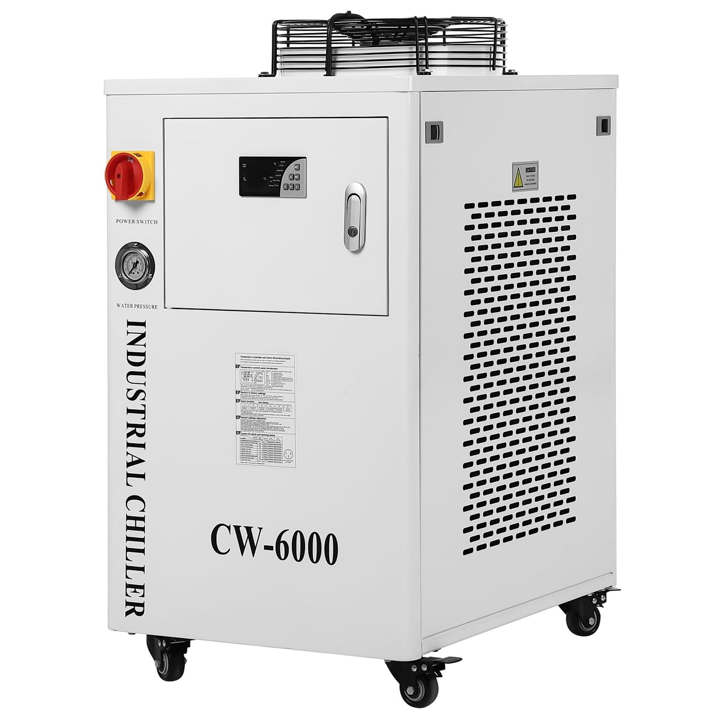 GARVEE 15L Industrial Water Chiller 0.73hp 8.7gpm CW-6000 Water Cooling System Water Cooler