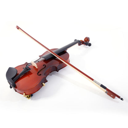 YIWA Gv100 3/4 Acoustic Violin Kit with Case Bow Rosin String Tuner Shoulder Rest