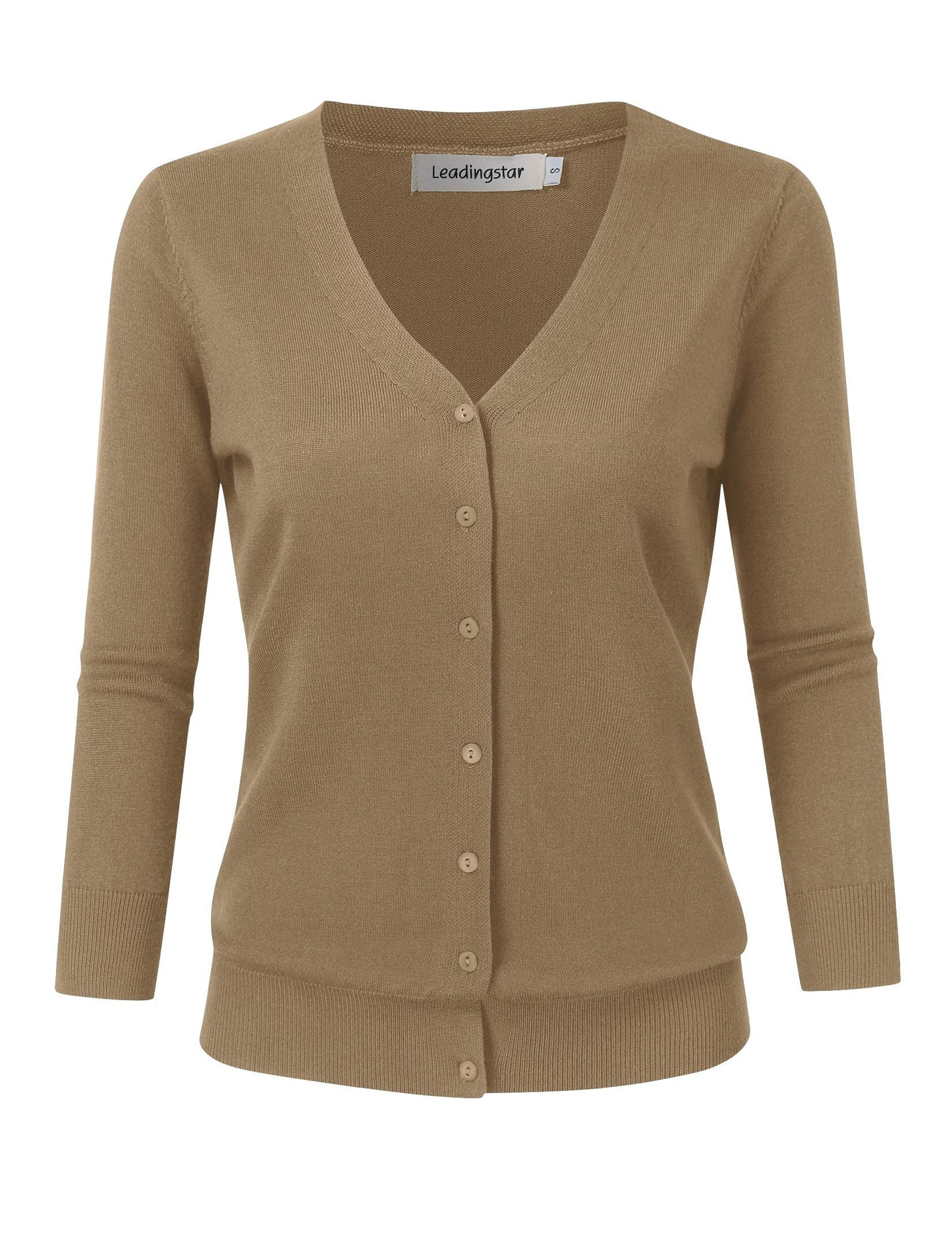 YESFASHION Women's Cardigan Tops Wear Alone or Match with Dress Camel