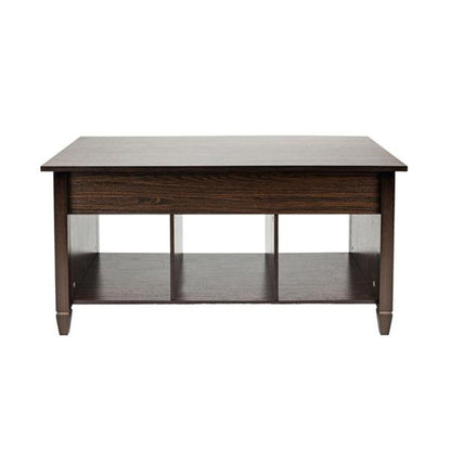 AMYOVE Modern Coffee Table Lift Top Wood for Home Living Room Brown