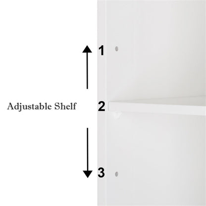 AMYOVE Bathroom Mirror Cabinet Shelf Waterproof Space Saving Wall Mounted Double Door Cabinet