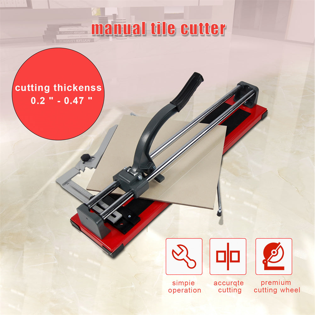 RONSHIN 24-inch Manual Tile Cutter Double Pole