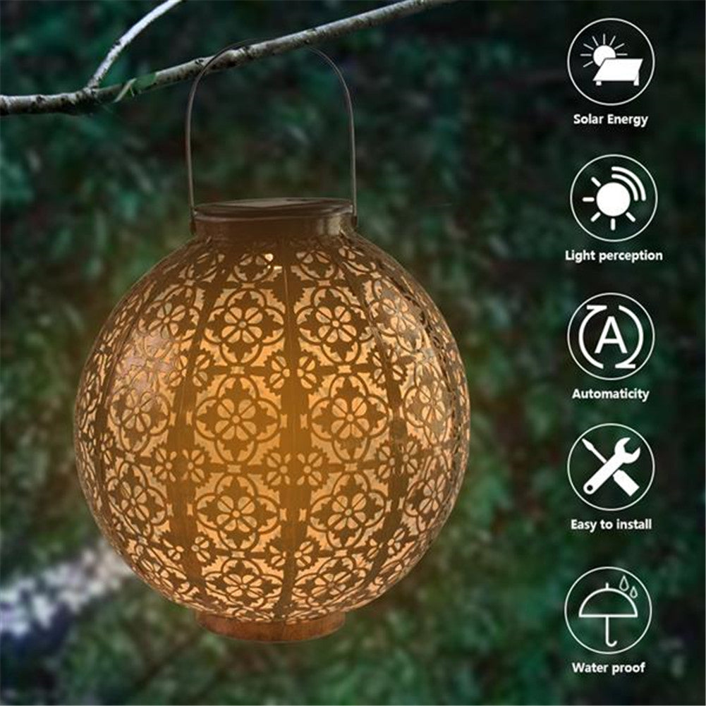 REDCOLOURFUL LED IP44 Solar Lantern Lights Copper