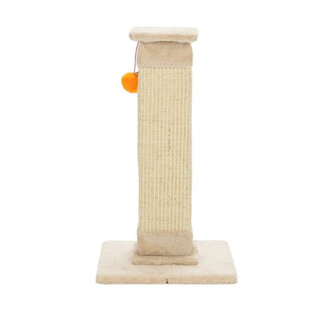 BEESCLOVER 21" Cat Pet Climbing Frame with Ball Climbing Mount Beige