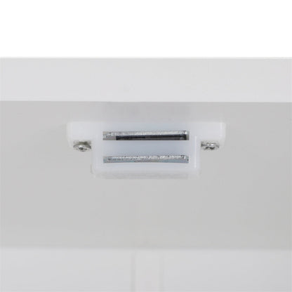AMYOVE Mdf Bathroom Cabinet Waterproof Double Doors 3 Ties Cabinet