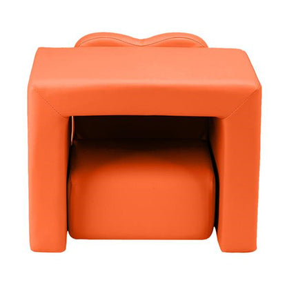 ALICIAN Children Sofa 49*32*39cm Rectangular 2-in-1 Sofa and Table Orange