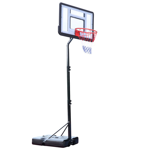 YIWA Portable Removable Basketball Circle Adjustable Height 210-260cm Black