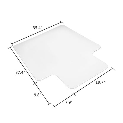 RONSHIN Transparent Protective Mat Home-Use Non-slip Chair Pad 90x120x0.22cm