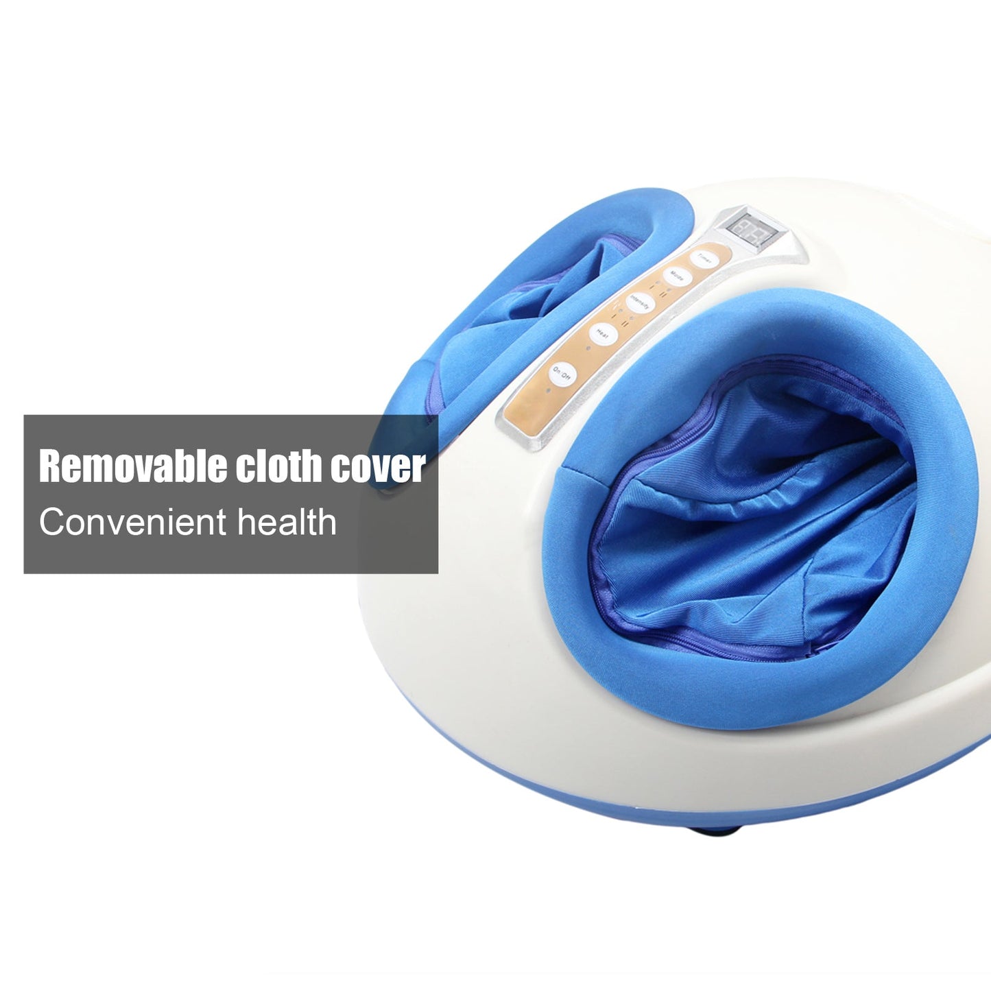 DSSTYLES 1 Set Smart Sole Airbag Heating Massager Pedicure Machine Blue