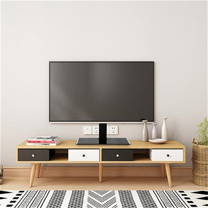 RONSHIN TV Stand 32-55 Inches Desktop Single-column 3 Levels Black