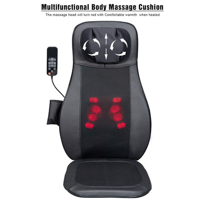 DSSTYLES Massage Chair Pad PU Leather with Vibration Heating Kneading Function