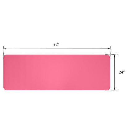 DSSTYLES TPE Yoga Mat 183*61*6cm Non-slip Gym Pad Pink