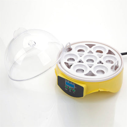 DISHYKOOKER 7-egg Mini Electric Incubator for Chicken Duck Goose Yellow