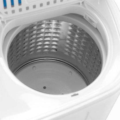 ZOKOP Semi-Automatic Washing Machine Compact Twin Tub White