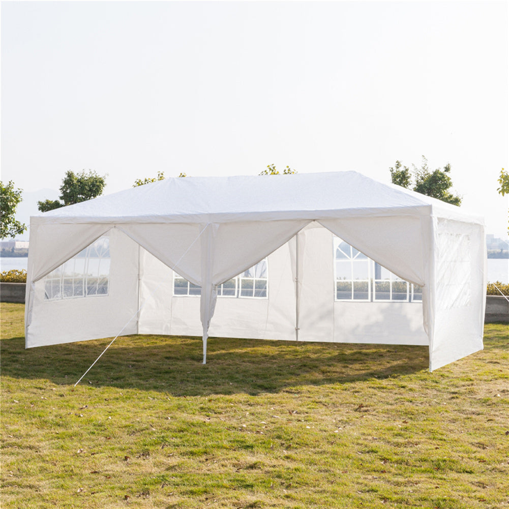 THBOXES 3x6m 6-sided 2 Doors Spiral Tube Pergola Waterproof Tent for Household Wedding Party