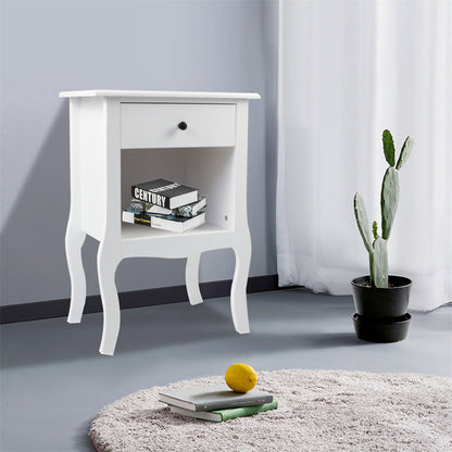 AMYOVE Premium Night Stands with Storage Drawer Shelf Bedside Table End Table