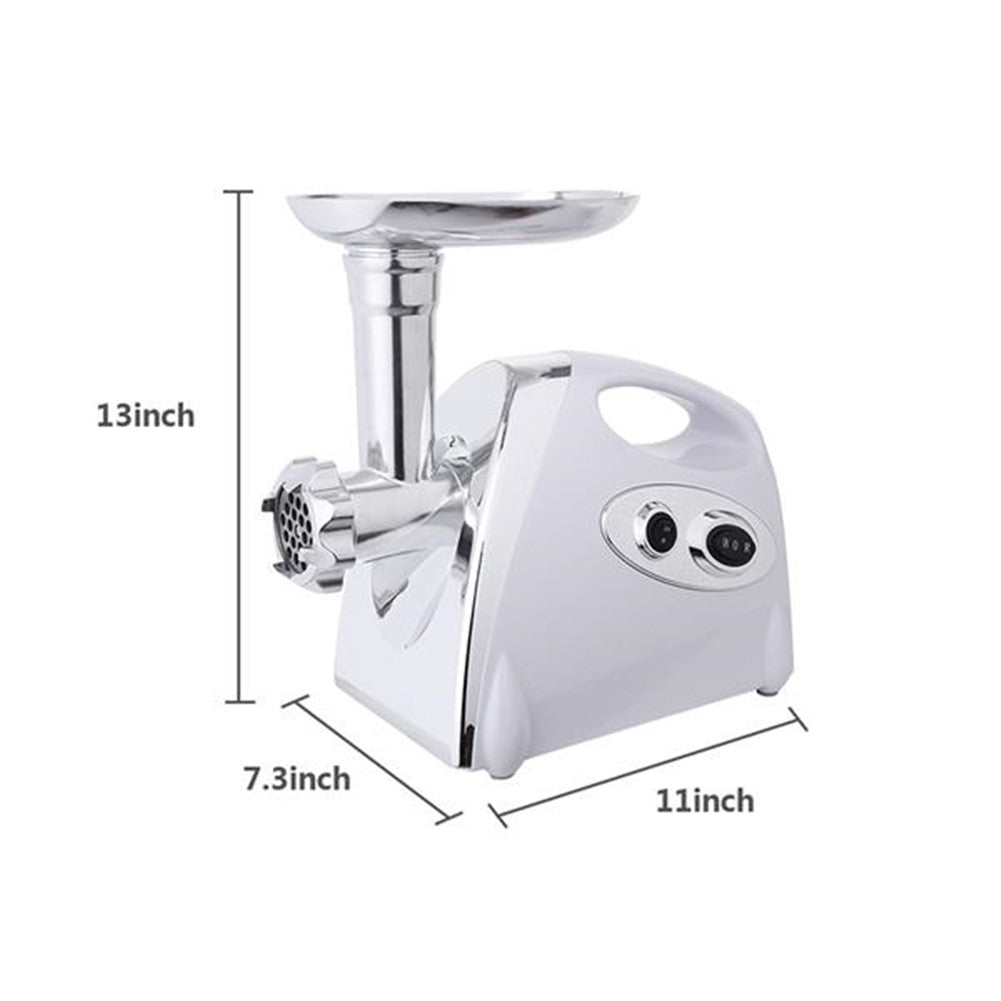 DISHYKOOKER Electric Blender Meat Grinder Sausage Stuffer Maker White