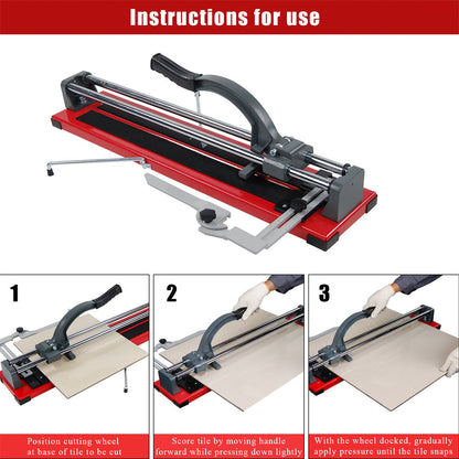 RONSHIN 24-inch Manual Tile Cutter Double Pole