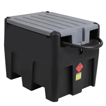 GARVEE 58 Gallon Portable Fuel Tank Diesel Transfer Tank  with 12V DC Fuel Transfer Pump Black