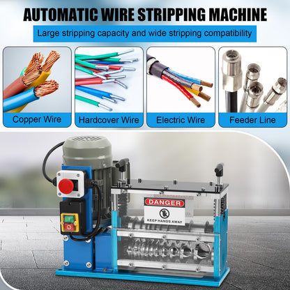 GARVEE Electric Wire Stripping Machine 0.06-1.5 Inch Automatic Wire Stripper Machine