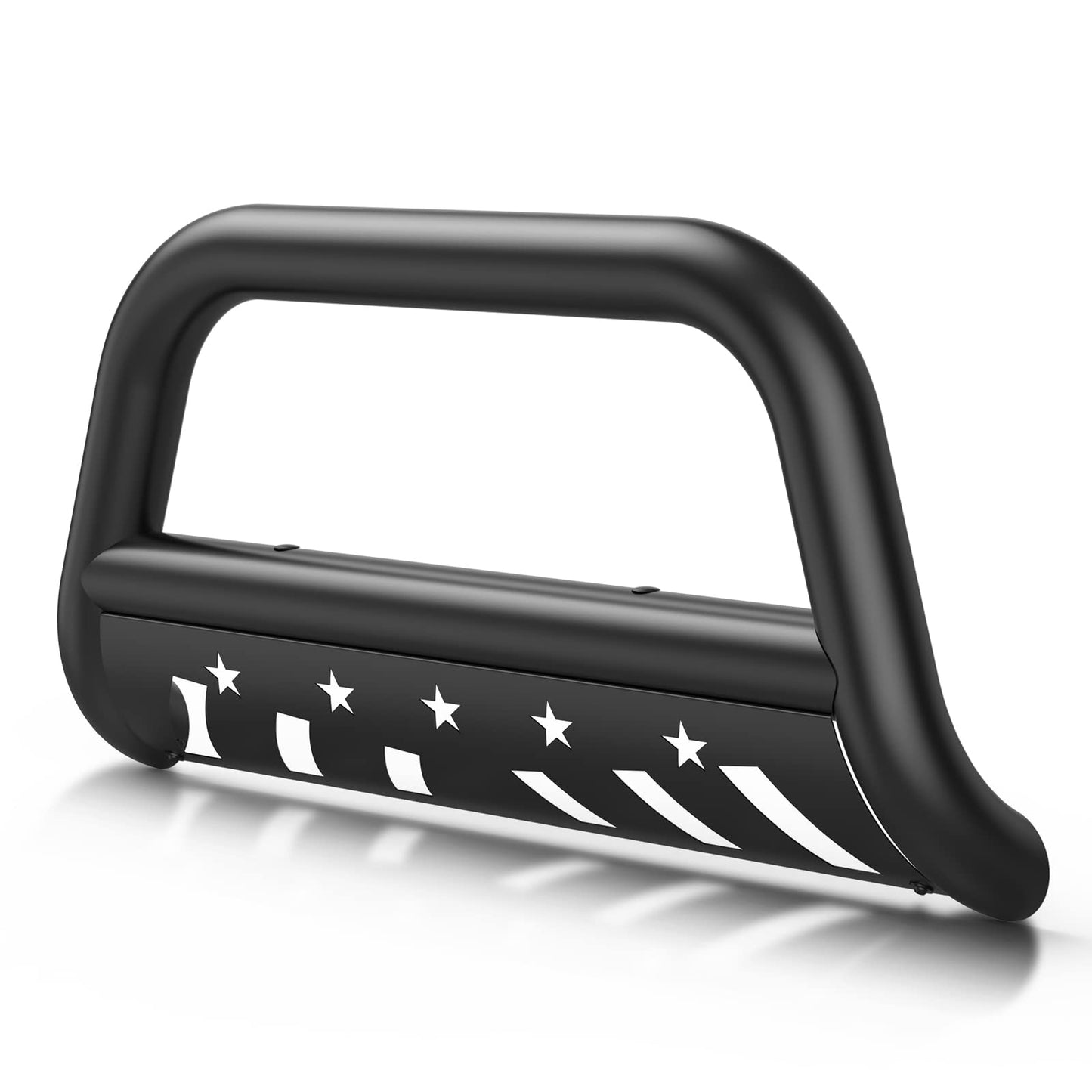 GARVEE Bull Bar Front Grille Brush Push Bumper Guard With Skid Plate Compatible For 1999-2006 Silverado 1500