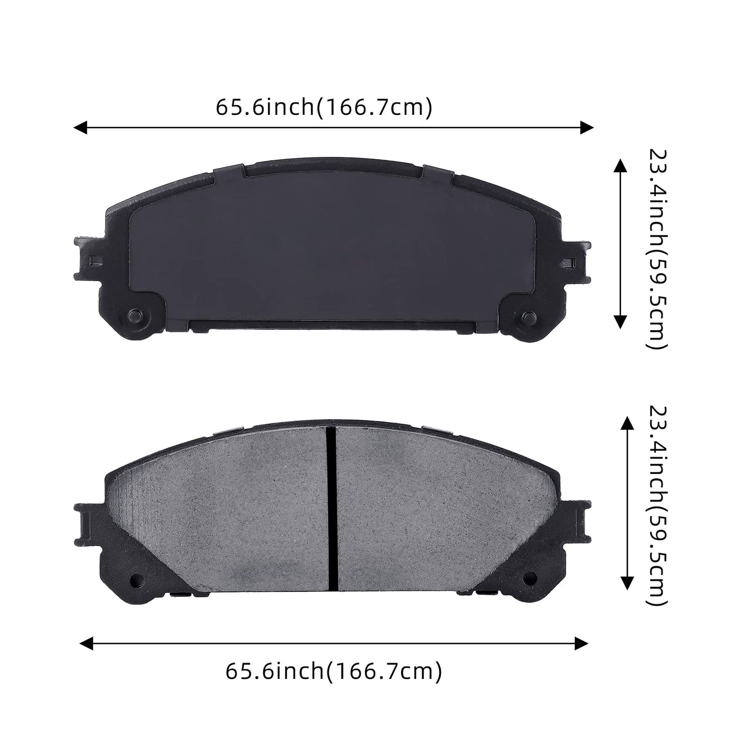 GARVEE 4Pcs Premium Ceramic Rear Disc Brake Pads Compatible With Sienna Highlander Mirai Prius