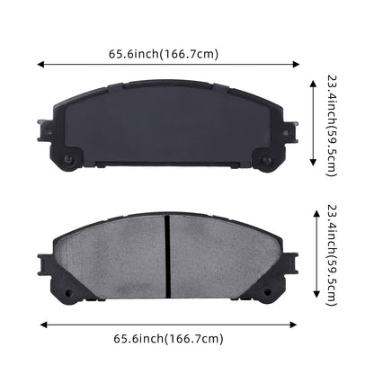 GARVEE 4Pcs Premium Ceramic Rear Disc Brake Pads Compatible With Sienna Highlander Mirai Prius