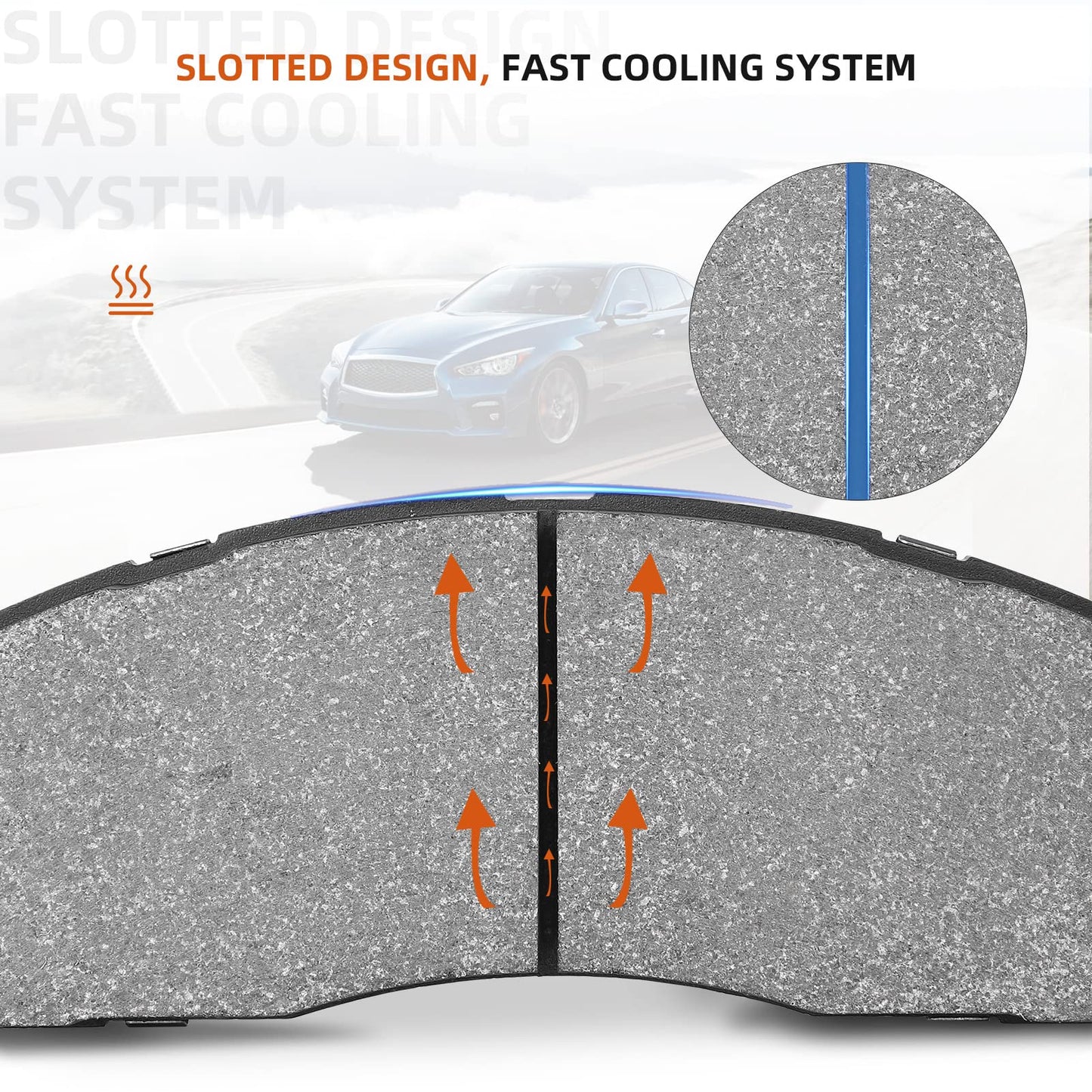 GARVEE Premium Ceramic Disc Rear Brake Pads For 2006-2018 RAV4