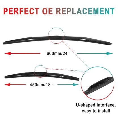 GARVEE Windshield Wipers 24 Inch 19 Inch  Wiper Blades OEM Quality Premium Stable & Quiet